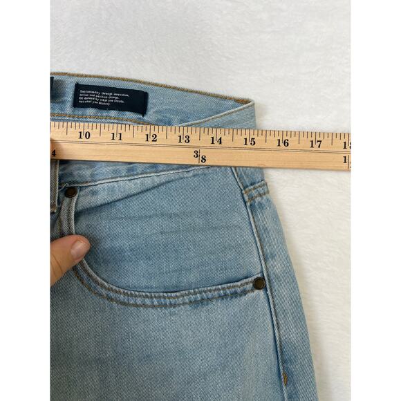 Afends Hemp Revolution Light Wash Straight Leg 90s Jeans sz 30 Organic Cotton - Picture 5 of 10